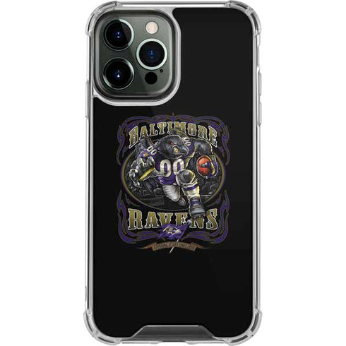Liquid Blue NFL Baltimore Ravens Running Back iPhone 13 Pro Max Clear Case